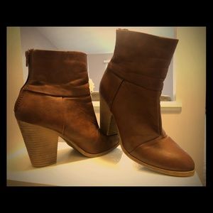 Brown ankle booties